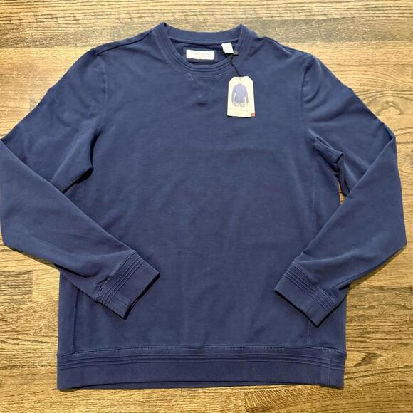 NWT Men's English Laundry Blue Long Sleeve Crew Neck Pullover Medium - Picture 3 of 8